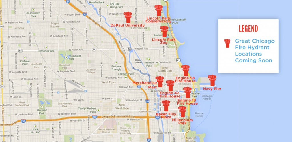 Fire Hydrant Map The Great Chicago Fire Hydrants